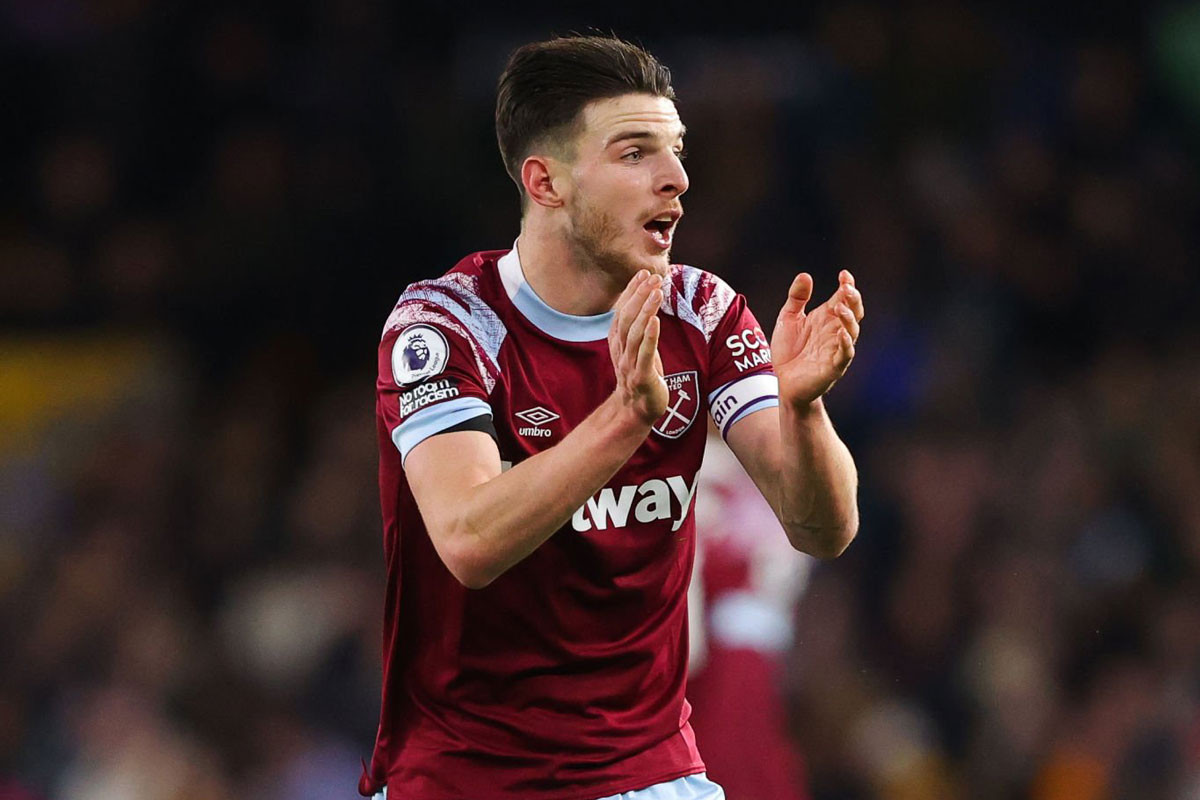 =5. Declan Rice (West Ham, định giá chuyển nhượng: 80 triệu euro). =5. Declan Rice (West Ham, định giá chuyển nhượng: 80 triệu euro).