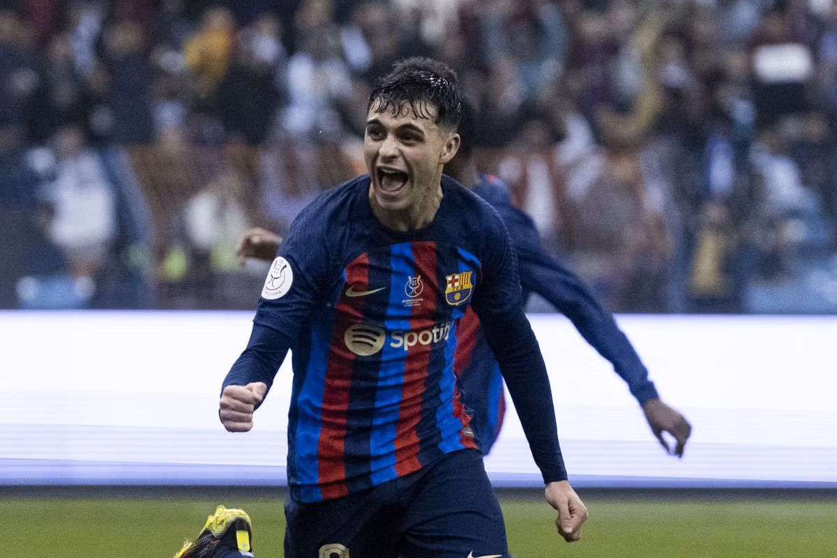 =5. Pedri (Barcelona, 20 tuổi, định giá chuyển nhượng: 100 triệu euro).