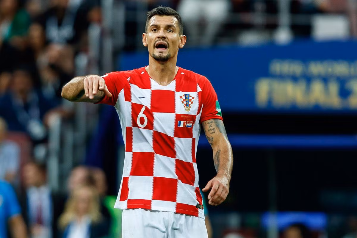 Dejan Lovren là một trong số 7 lão tướng của Croatia.