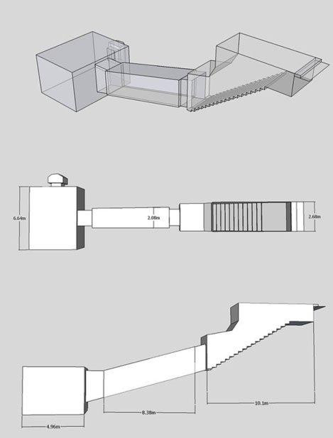 Sơ đồ lăng mộ K55. Sơ đồ lăng mộ K55.