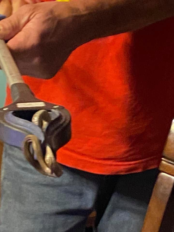 Max, chồng Trish Wilcher đã tự gắp hết 18 con rắn ra khỏi gầm giường. Max, chồng Trish Wilcher đã tự gắp hết 18 con rắn ra khỏi gầm giường.