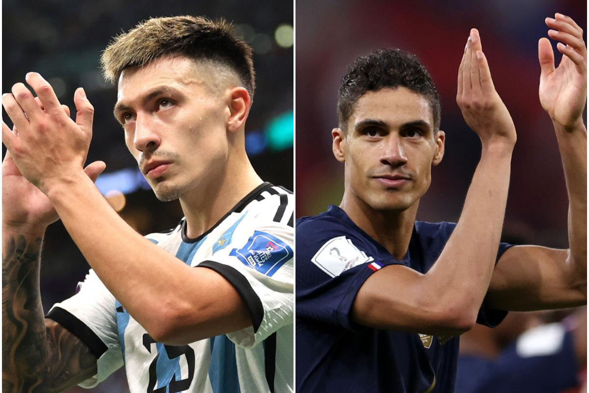 Lisandro Martinez và Raphael Varane (phải) đều là cầu thủ thuộc biên chế MU. Lisandro Martinez và Raphael Varane (phải) đều là cầu thủ thuộc biên chế MU.