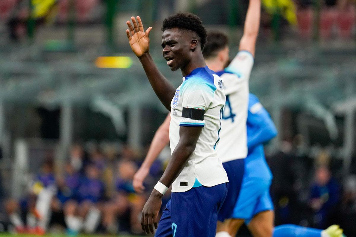 =8. Bukayo Saka (Arsenal, ĐT Anh, định giá chuyển nhượng: 90 triệu euro).