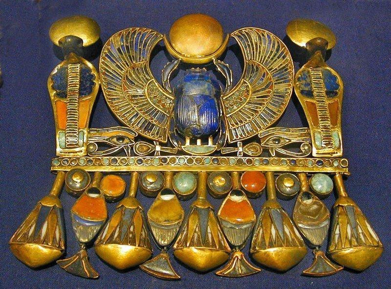 Ghim cài áo tuyệt đẹp của vua Tutankhamun Ghim cài áo tuyệt đẹp của vua Tutankhamun