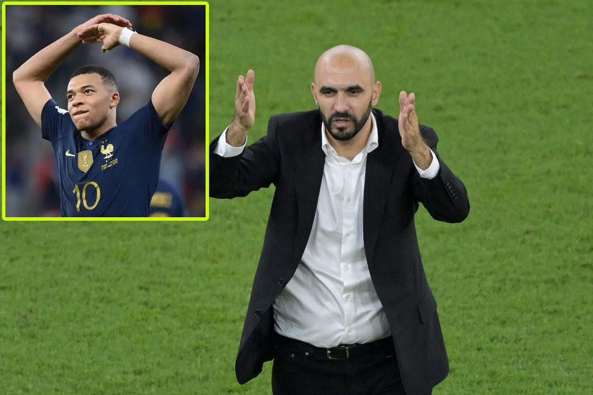 HLV Regragui không lập kế hoạch ngăn chặn Mbappe.