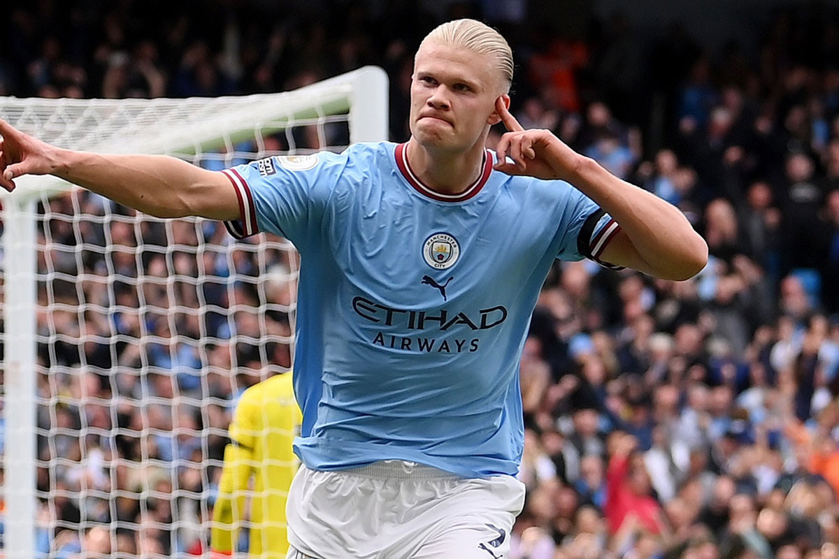 1. Erling Haaland (Man City, 25 bàn, 50 điểm).