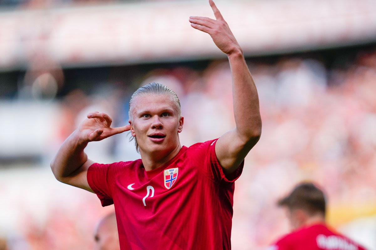 1. Erling Haaland (ĐT Na Uy không thể giành vé dự World Cup 2022).
