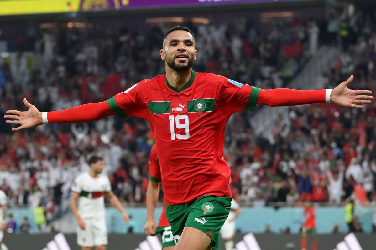 Tiền đạo: Youssef En-Nesyri (Morocco, 7,7 điểm). Tiền đạo: Youssef En-Nesyri (Morocco, 7,7 điểm).