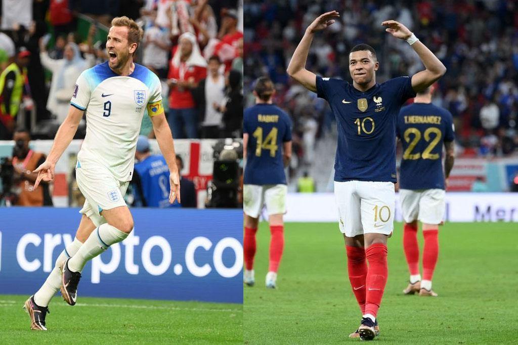 Màn so tài giữa Harry Kane (trái) và Kylian Mbappe được rất nhiều người chờ đợi.