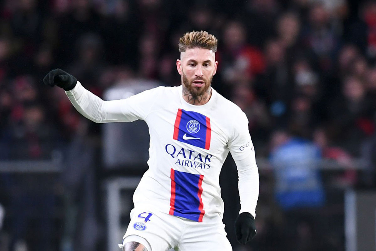 6. Sergio Ramos (Paris Saint Germain, tổng số người theo dõi trên các mạng xã hội: 125,5 triệu người theo dõi).