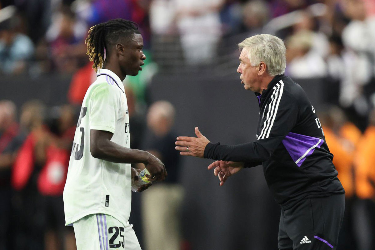 HLV Ancelotti khẳng định, Camavinga là cầu thủ “bất khả xâm phạm” của Real. HLV Ancelotti khẳng định, Camavinga là cầu thủ “bất khả xâm phạm” của Real.