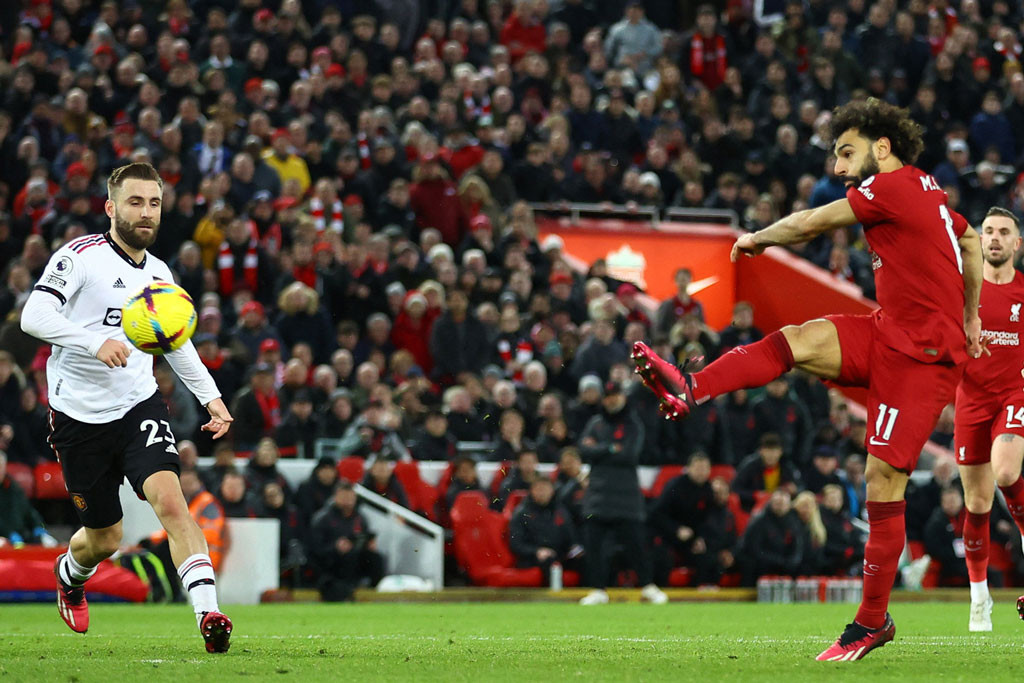 3. Liverpool (số lần dứt điểm từ đầu mùa giải 2022/23 đến nay: 424 lần).