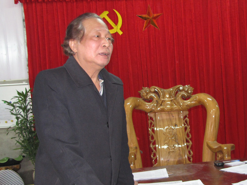 Ông Nguyễn Văn Trường - Phó Giám đốc công ty cổ phần quốc tế CT Việt Nam trả lời báo chí chiều 15-3. Ảnh: Tuấn Nguyễn