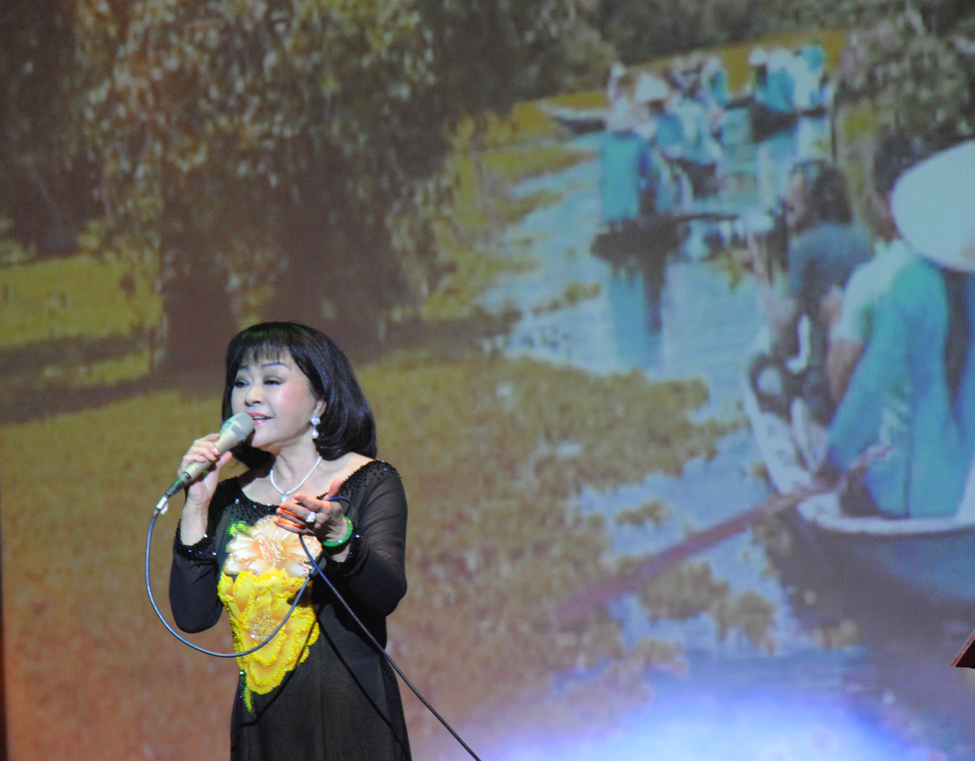 Nhiều năm biểu diễn cải lương nên Hương Lan hát thành công tác phẩm vọng cổ Dạ cổ hoài lang cùng các tác phẩm dân gian ba miền.