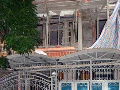 Căn biệt thự nơi xảy ra vụ việc. Căn biệt thự nơi xảy ra vụ việc