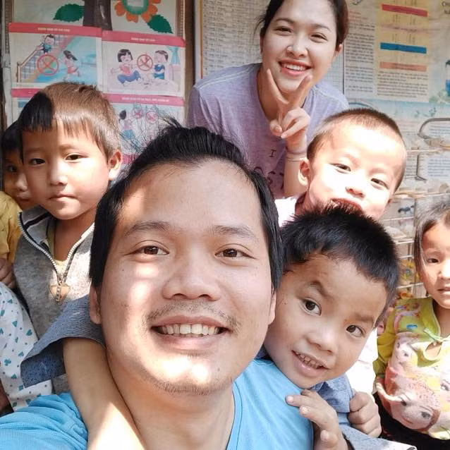 Hoàng Hoa Trung, người sáng lập dự án Nuôi em. Hoàng Hoa Trung, người sáng lập dự án Nuôi em.