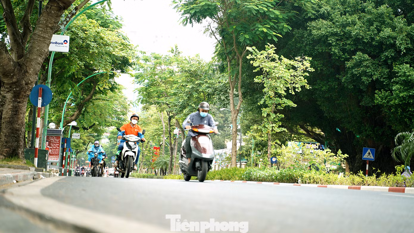 Khu vực Hồ Tây - Hồ Trúc Bạch có mưa nhỏ nhưng gió giữa hai bên hồ lại rất lớn, ai đi qua cũng phải co ro vì lạnh.