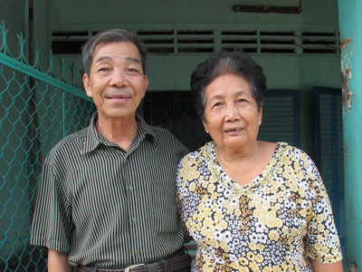 Vợ chồng nghệ sĩ Lý Minh. Ảnh: Tiến Hưng