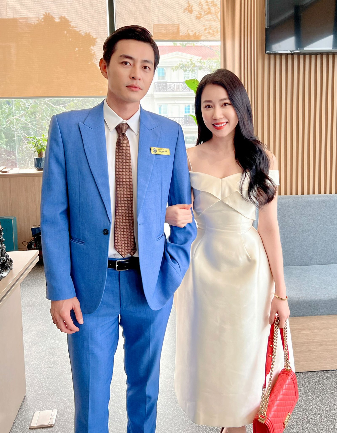 Huỳnh Hồng Loan ấn tượng cảnh quay tát Quốc Huy sưng mặt. Ảnh: NVCC.