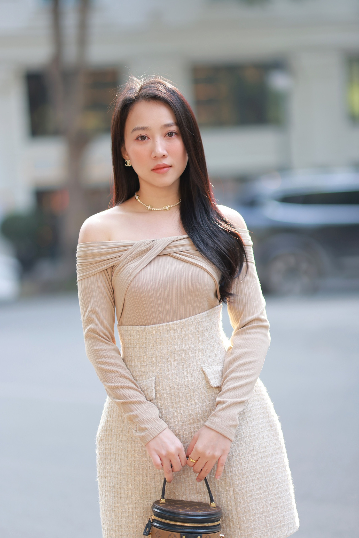 Sau 2 năm, Huỳnh Hồng Loan trở lại Hà Nội tham gia bộ phim Hành trình công lý. Ảnh: NVCC.