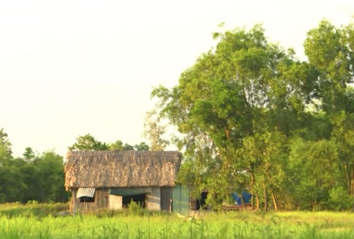 Căn nhà nhỏ đơn sơ của nghệ sĩ Chí Tâm ở Long An. Ảnh: CMH.