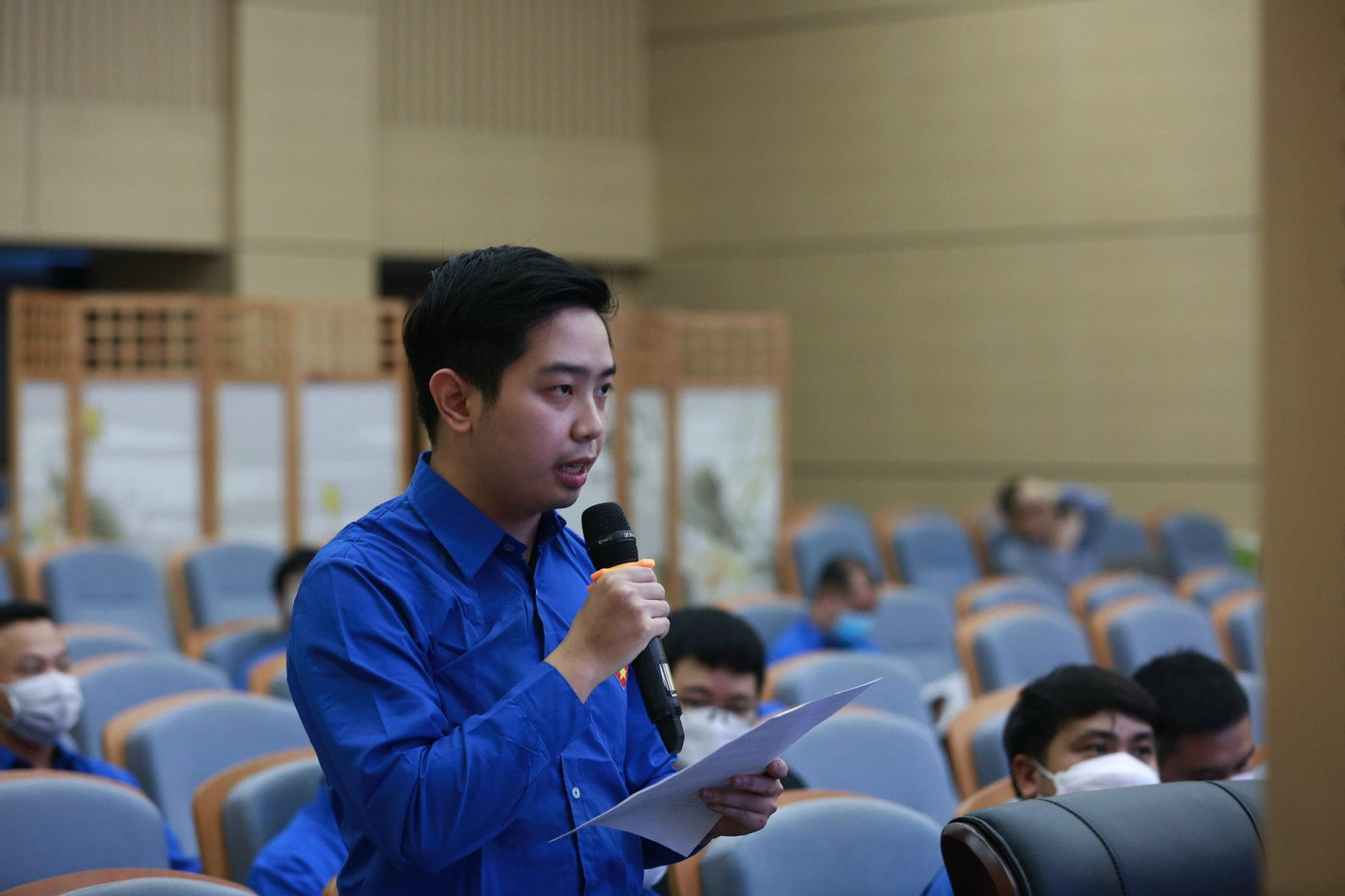 Các đại biểu phát biểu tại hội nghị. Ảnh: Bảo Anh Các đại biểu phát biểu tại hội nghị. Ảnh: Bảo Anh