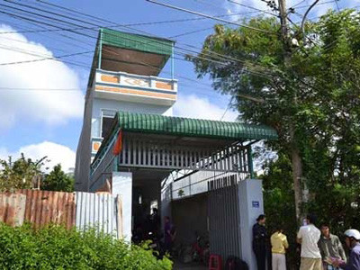 Ngôi nhà nơi xảy ra vụ trộm