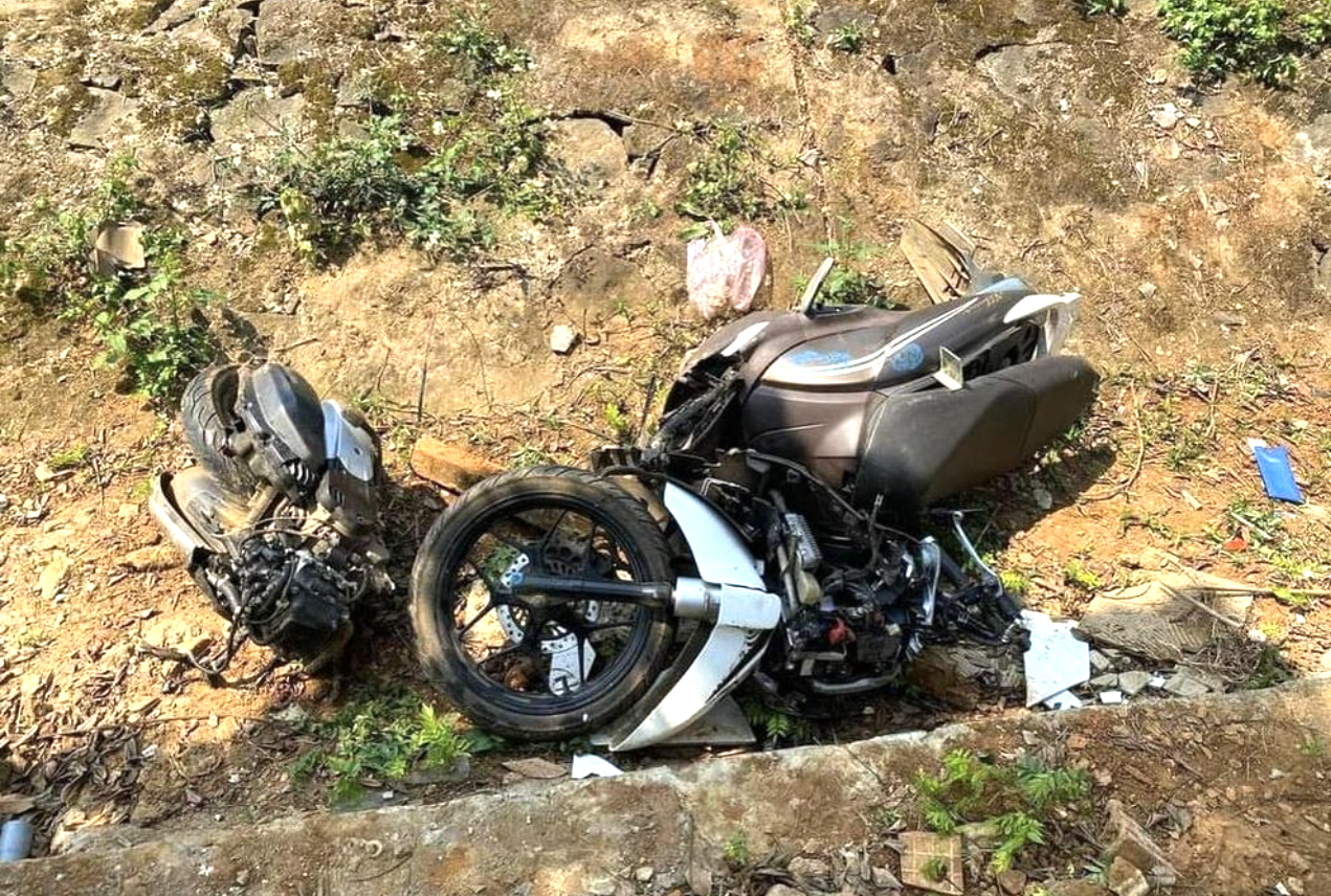 Hiện trường vụ tai nạn.