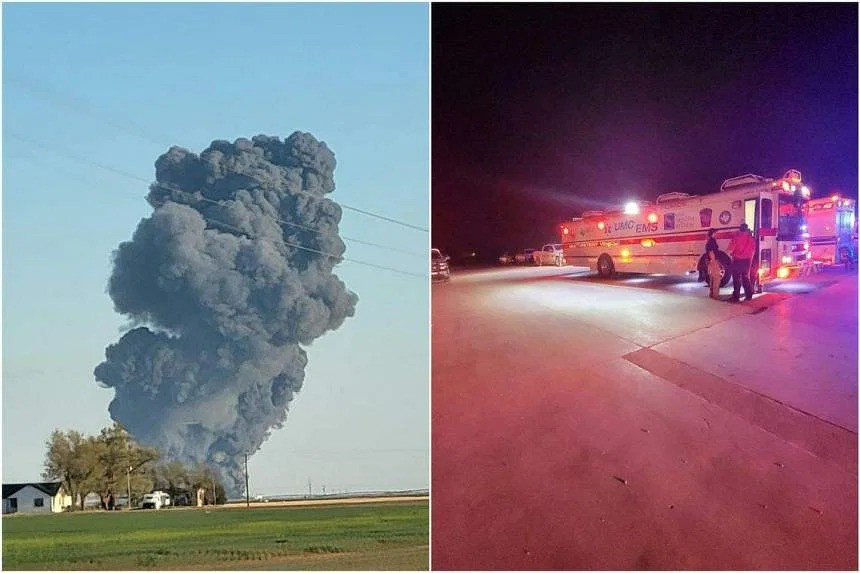 Hiện trường vụ cháy. (Ảnh: Straitstimes)