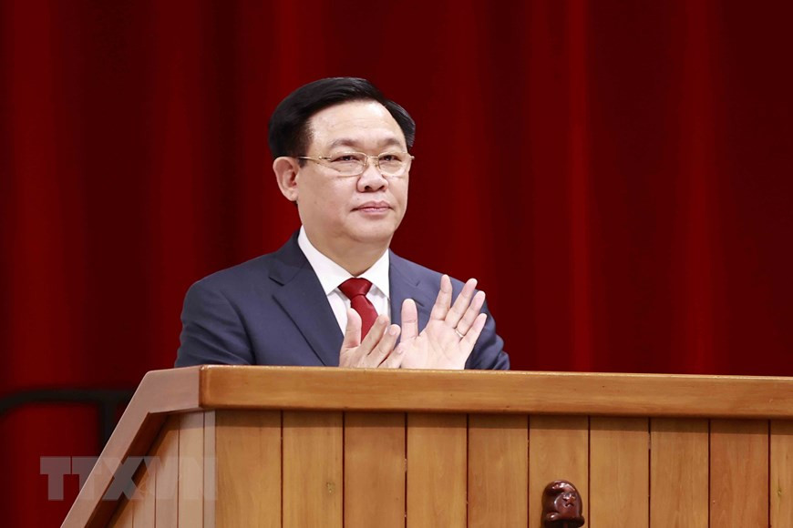 Chủ tịch Quốc hội Vương Đình Huệ phát biểu. (Ảnh: Doãn Tấn/TTXVN) Chủ tịch Quốc hội Vương Đình Huệ phát biểu. (Ảnh: Doãn Tấn/TTXVN)