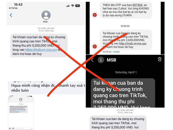 Nhiều người chia sẻ tin nhắn lừa đảo trên mạng xã hội Nhiều người chia sẻ tin nhắn lừa đảo trên mạng xã hội