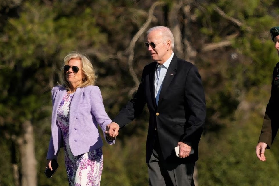 Tổng thống Mỹ Joe Biden và phu nhân Jill Biden. (Ảnh: Reuters)