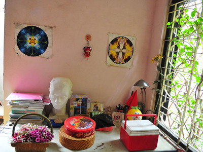 Góc học tập của Ngọc Hân 