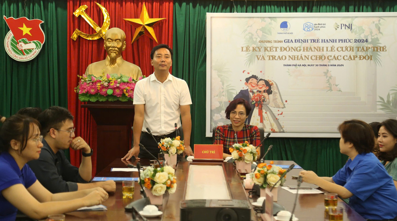 Anh Nguyễn Đức Tiến phát biểu tại chương trình. Ảnh: TĐHN Anh Nguyễn Đức Tiến phát biểu tại chương trình. Ảnh: TĐHN