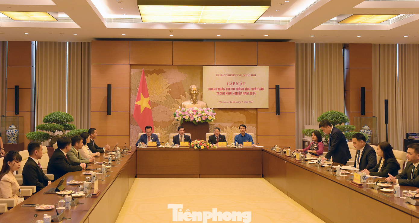 Chương trình Phó Chủ tịch Quốc hội gặp gỡ đoàn đại biểu doanh nhân trẻ. Ảnh: Xuân Tùng