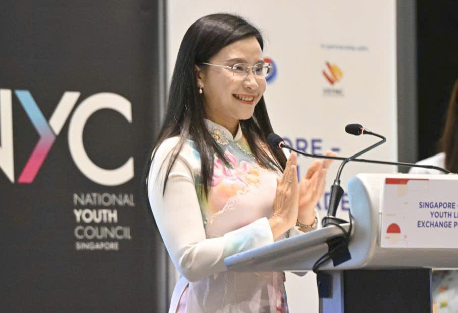 Chị Nguyễn Phạm Duy Trang phát biểu tại chương trình. Ảnh: BTC Chị Nguyễn Phạm Duy Trang phát biểu tại chương trình. Ảnh: BTC