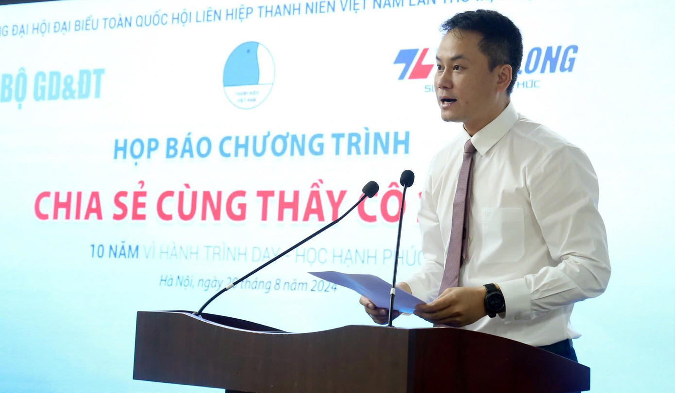 Anh Nguyễn Kim Quy phát biểu tại chương trình.
