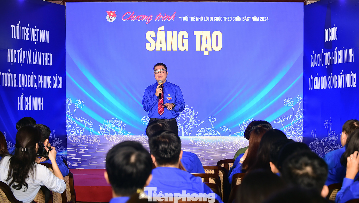 Anh Đặng Cao Cường chia sẻ tại chương trình. Ảnh: Xuân Tùng