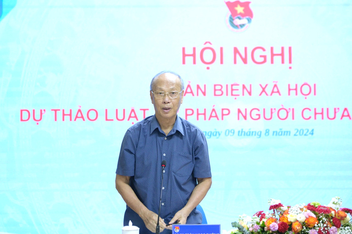 GS.TS Trần Ngọc Đường phát biểu tại hội nghị. GS.TS Trần Ngọc Đường phát biểu tại hội nghị.