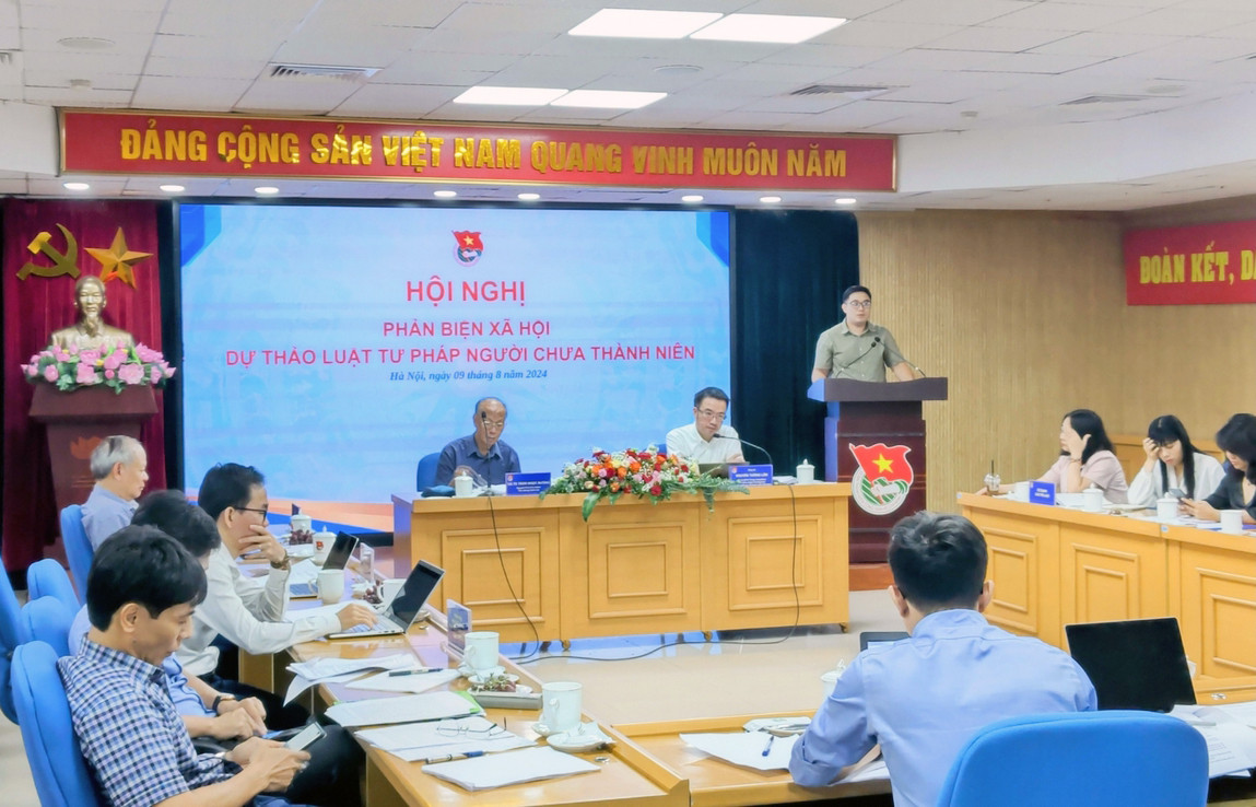 Hội nghị phản biện xã hội dự thảo Luật Tư pháp người chưa thành niên. Hội nghị phản biện xã hội dự thảo Luật Tư pháp người chưa thành niên.