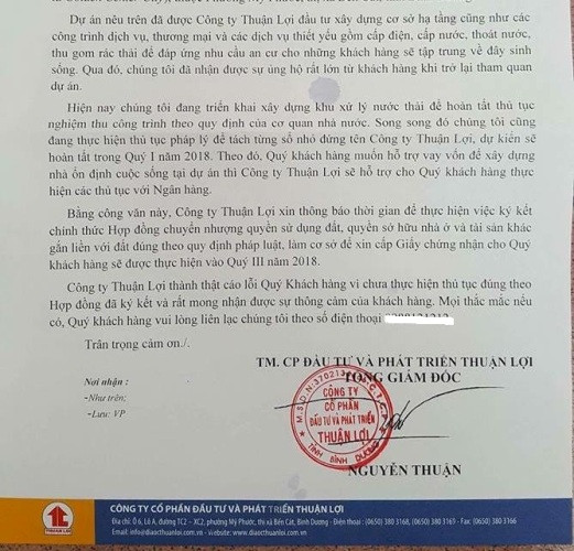 Khách hàng mua đất nền dự án Golden Center City bức xúc vì chờ 'sổ đỏ' ảnh 4