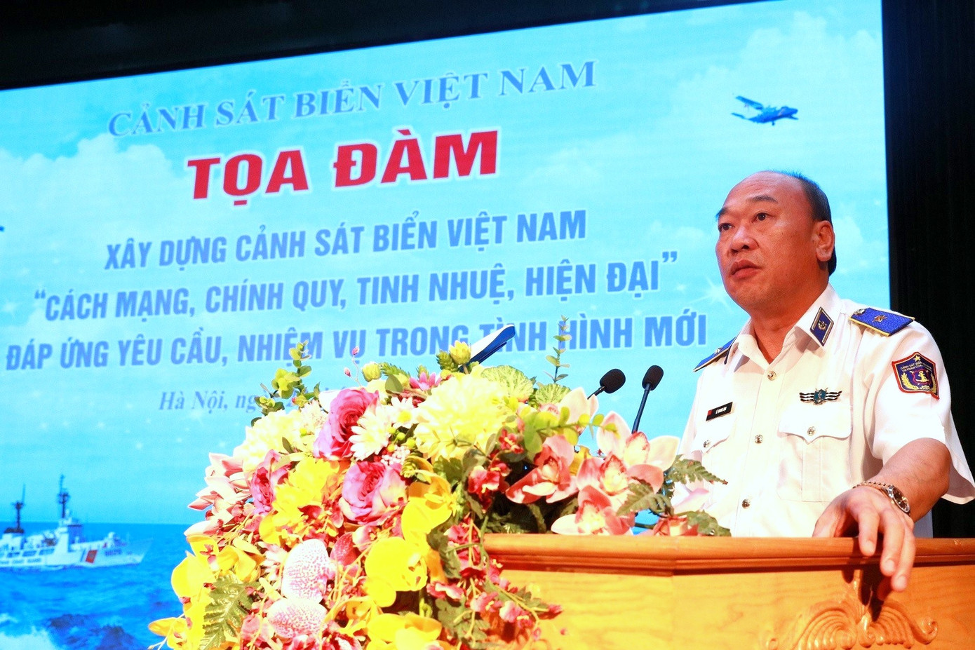 Thiếu tướng Lê Quang Đạo - Tư lệnh CSB Việt Nam, phát biểu tại tọa đàm, sáng 22/8. Thiếu tướng Lê Quang Đạo - Tư lệnh CSB Việt Nam, phát biểu tại tọa đàm, sáng 22/8.