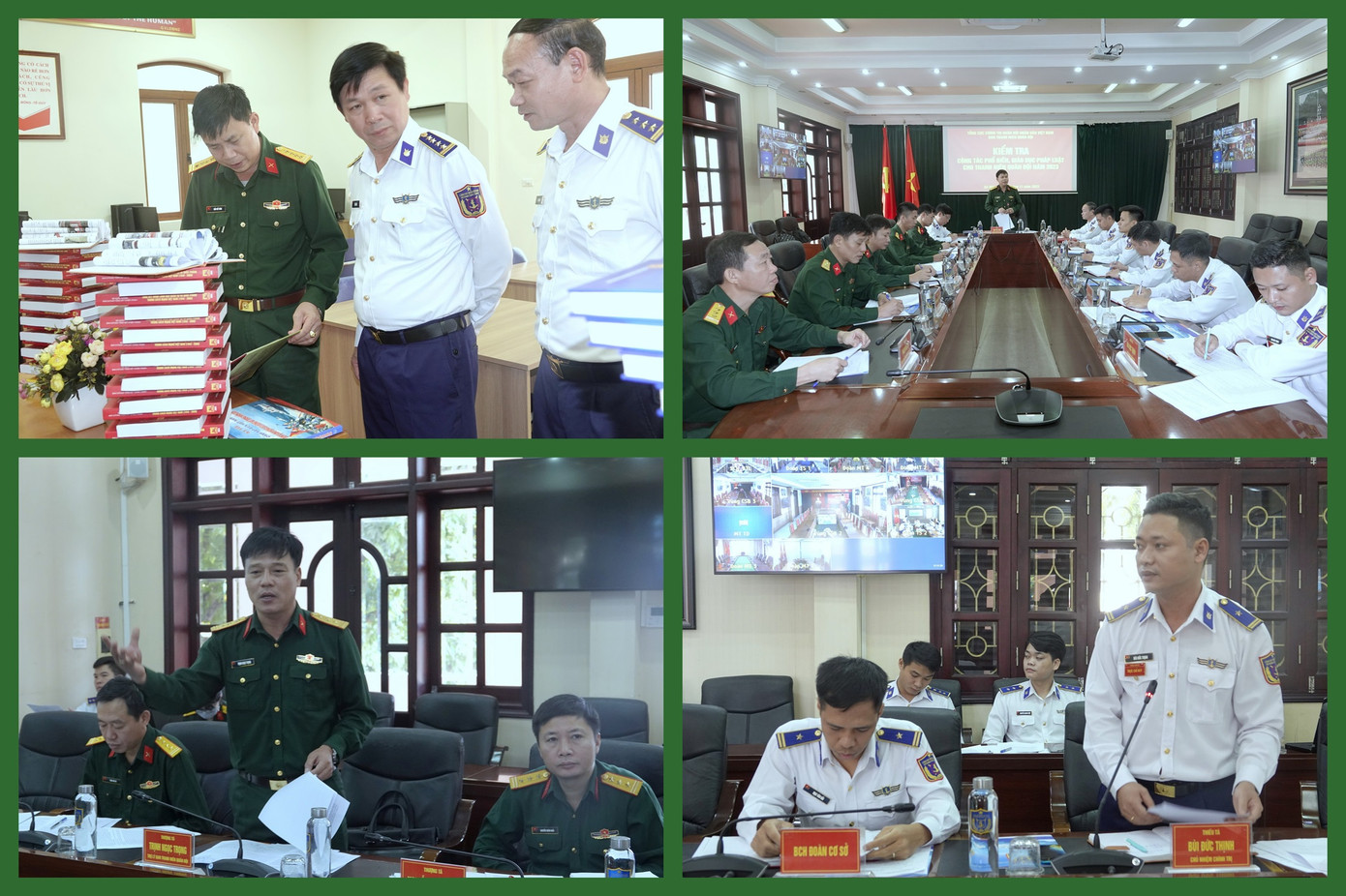 Một số hình ảnh tại buổi kiểm tra ở Trung tâm Đào tạo và Bồi dưỡng nghiệp vụ CSB.