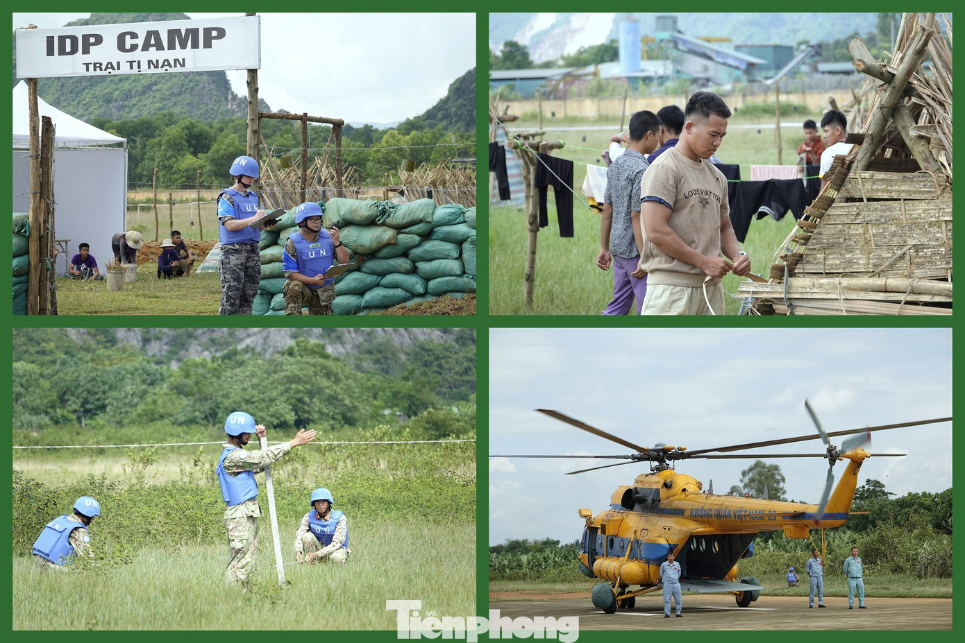 Thành phần tham gia thực hành tình huống bao gồm: Tổ quan sát viên (4 thành viên) đến từ Việt Nam, Úc, Nhật Bản và Singapore; Phân đội công binh (12 quân nhân Việt Nam); Tổ quân y hiện trường (4 quân nhân Việt Nam và Nhật Bản); Tổ quân y tăng cường (3 quân nhân của Việt Nam, Philippines, Hàn Quốc); Tổ vận chuyển y tế đường không AMET (3 quân nhân Việt Nam); Tổ bay trực thăng của Trung đoàn 916, Sư đoàn Không quân 371, Quân chủng Phòng không - Không quân; lực lượng quần chúng trong trại tị nạn.
