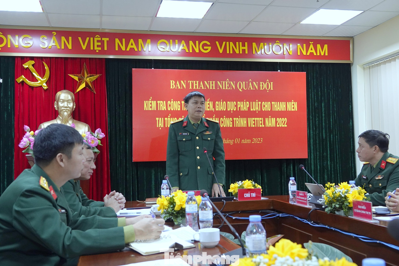 Kiểm tra công tác giáo dục pháp luật cho thanh niên Viettel ảnh 1