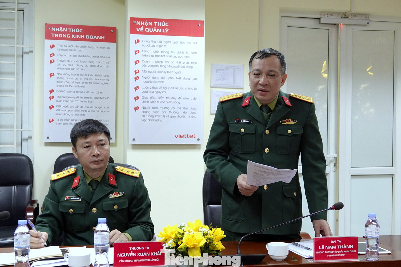 Đại diện Vụ Pháp chế (Bộ Quốc phòng) nêu ý kiến đánh giá tại buổi kiểm tra