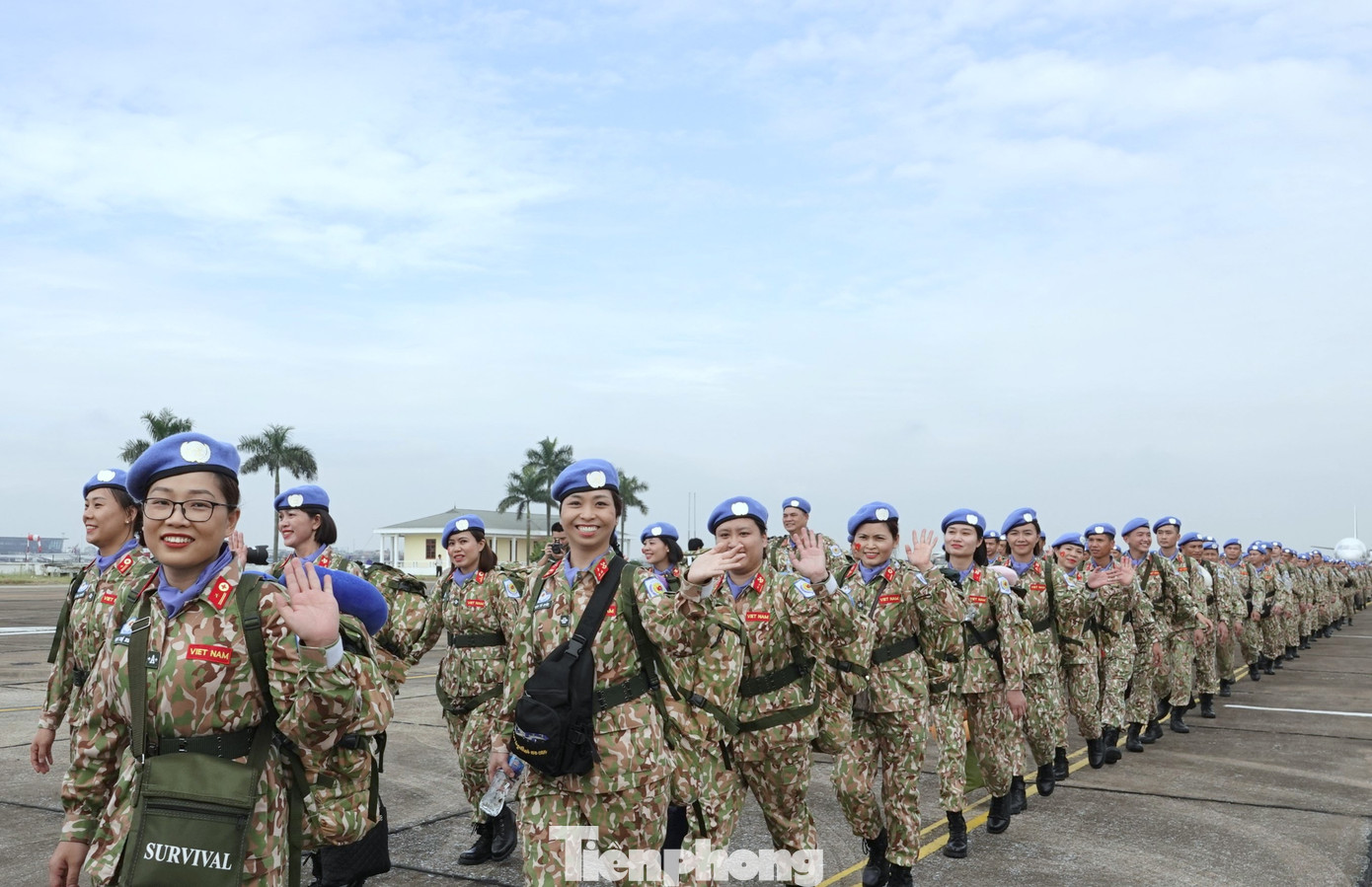 Trong số 184 thành viên của Đội Công binh số 2, có 19 nữ quân nhân.