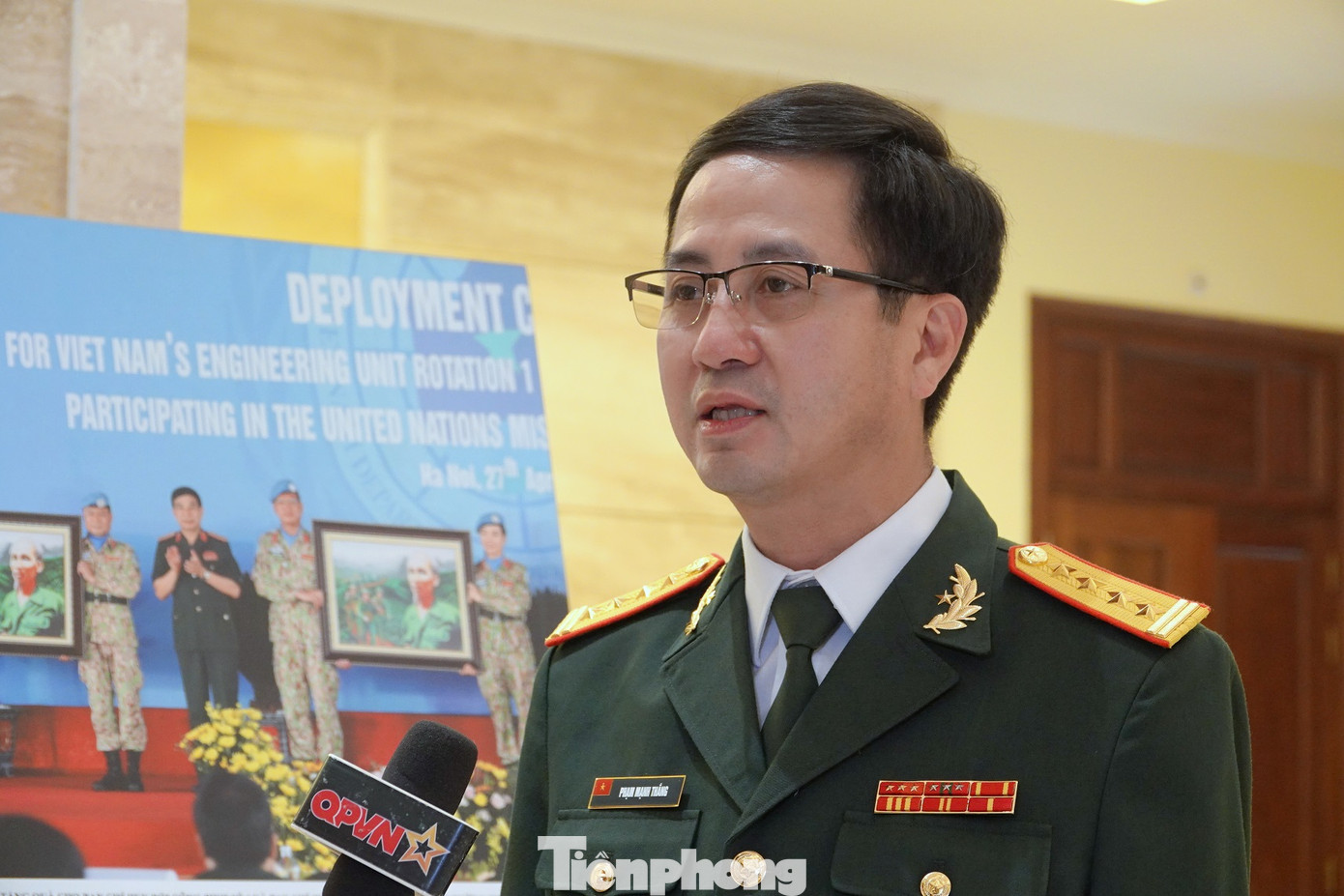 Đại tá Phạm Mạnh Thắng - Cục trưởng Cục Gìn giữ hoà bình Việt Nam.