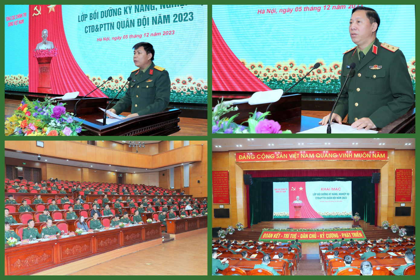 Quang cảnh chương trình khai mạc lớp bồi dưỡng, sáng 5/12. Quang cảnh chương trình khai mạc lớp bồi dưỡng, sáng 5/12.