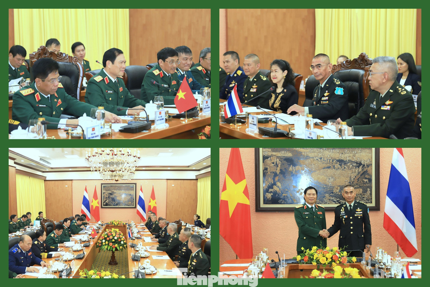 Một số hình ảnh cuộc hội đàm quân sự cấp cao Việt Nam - Thái Lan, ngày 20/9.
